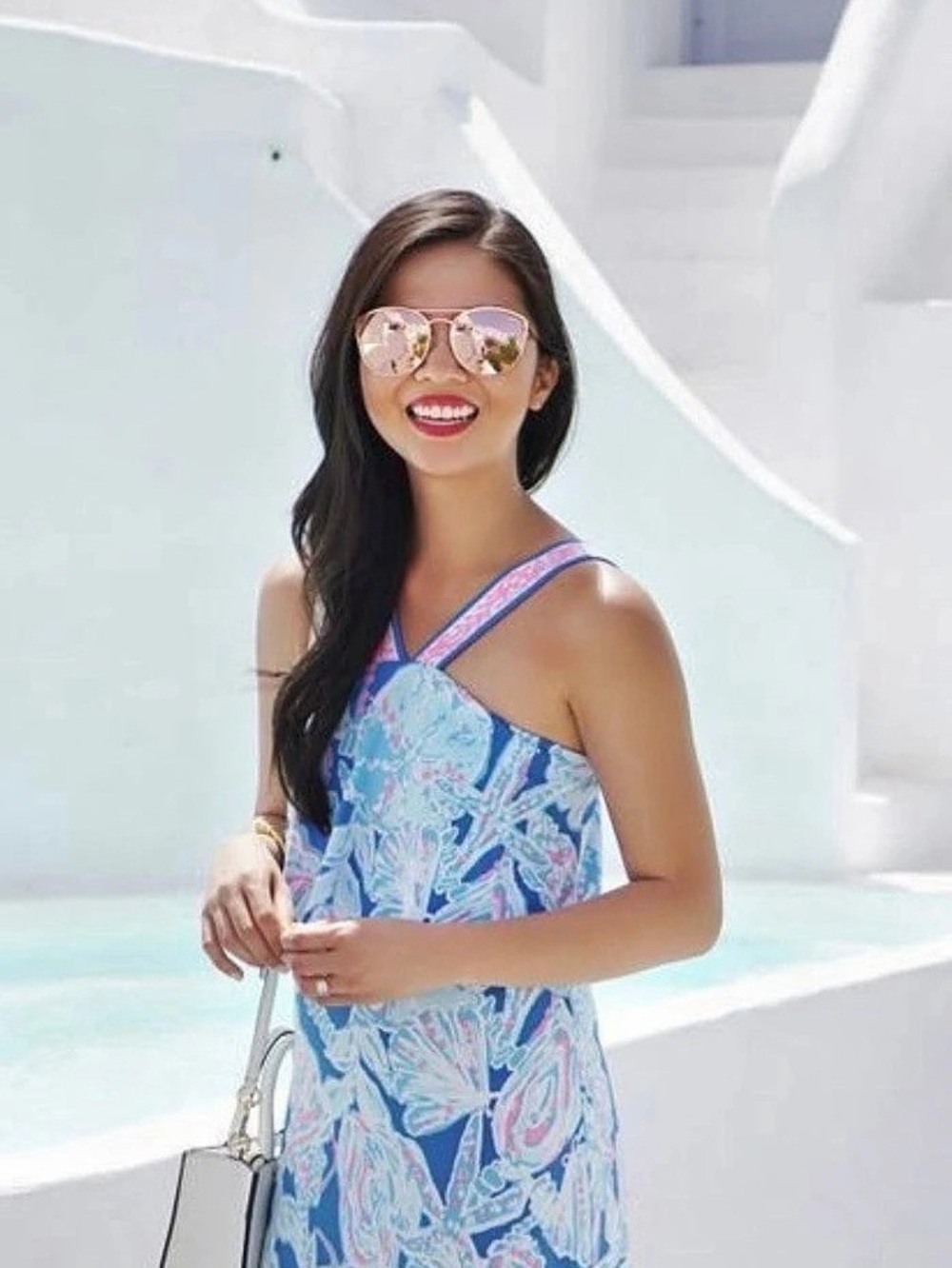 Lilly Pulitzer rare Shea dress in Blue & Pink